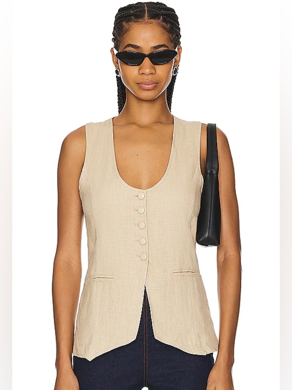 FREE PEOPLE Millie‎ Linen Vest